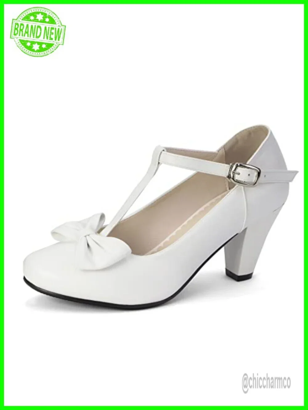 Vintage Mary Jane Pumps with Bow, Block Heel, Closed Toe, Faux Suede